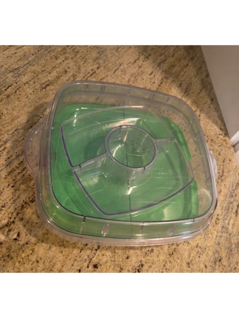 The Pampered Chef Cool & Serve Square Tray Set Deviled Eggs